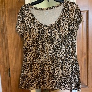 Women’s large animal print T-shirt